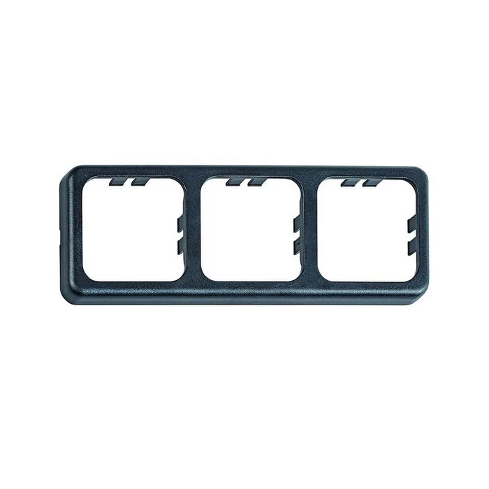 System 10.000 Abdeckrahmen 3-fach, schwarz