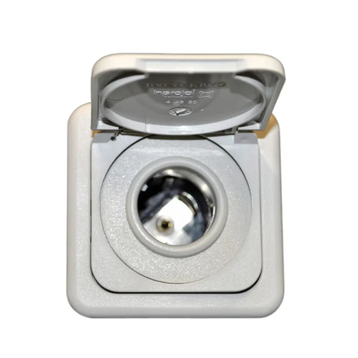 System 10.000 Steckdose 12 V hellgrau