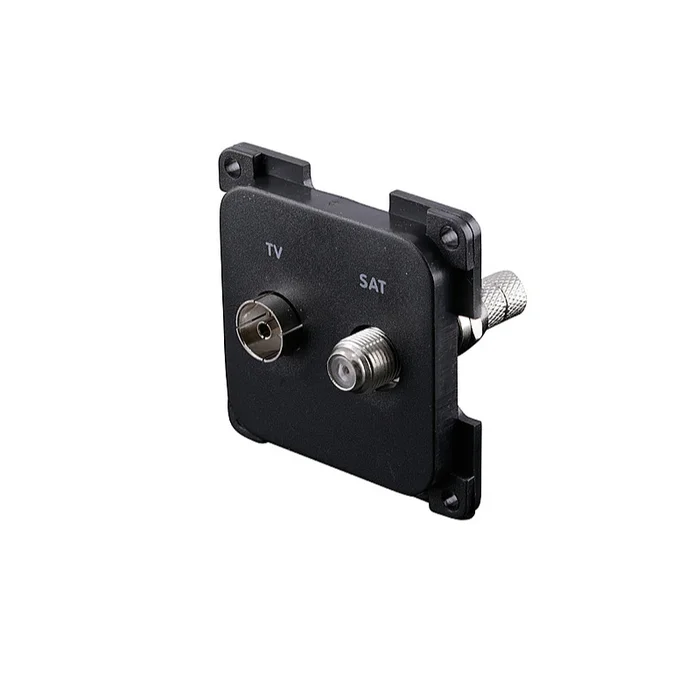 System 20.000 Antennensteckdose TV / SAT – schwarz