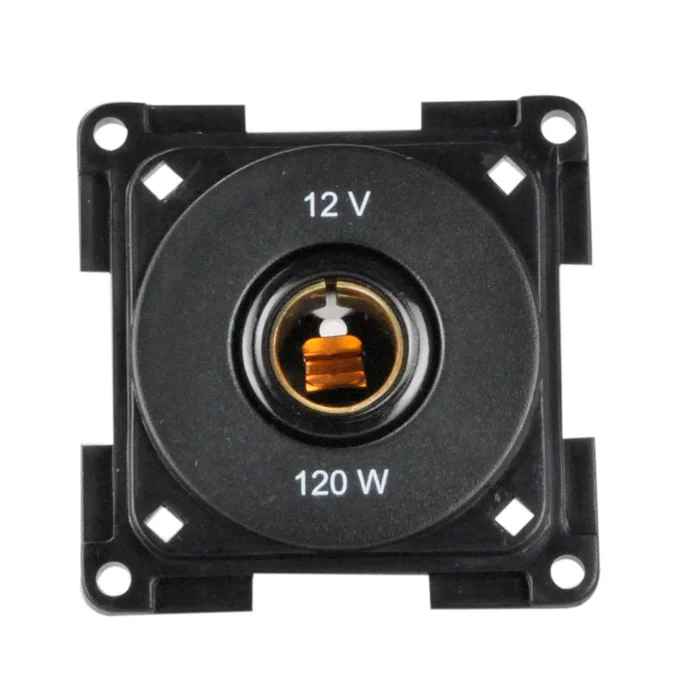 System 20.000 Normsteckdose schwarz 12 V