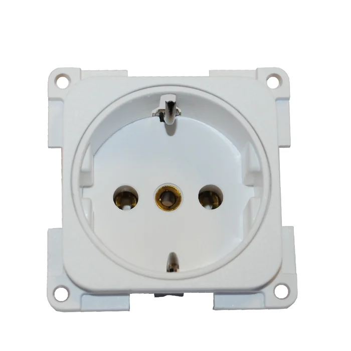 System 20.000 Schuko-Steckdose, weiß