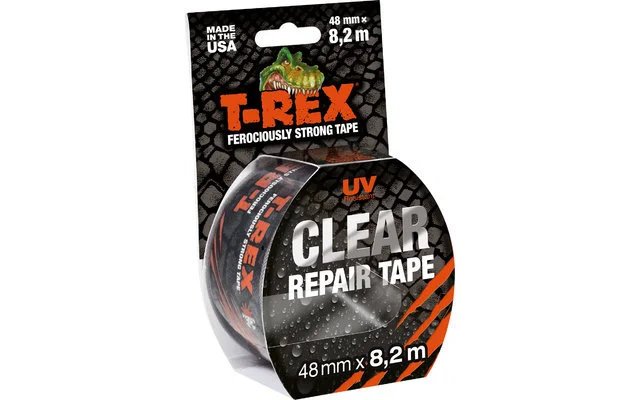 T-Rex UV-beständiges Reperaturklebeband durchsichtig 8,2 m x 48 mm