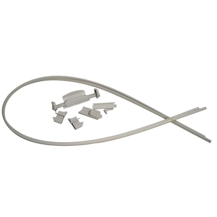 Teilesatz-Verriegelung für Mini Doppelkassrollo grau