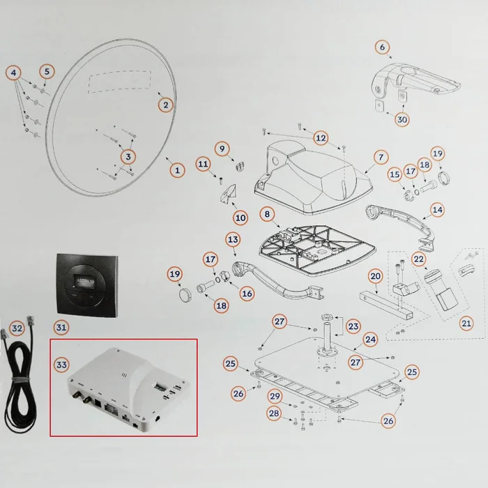 Teleco Steuereinheit Smart DVB-S2 16 SAT für Telesat BT 65/85 (Nr. 819358)