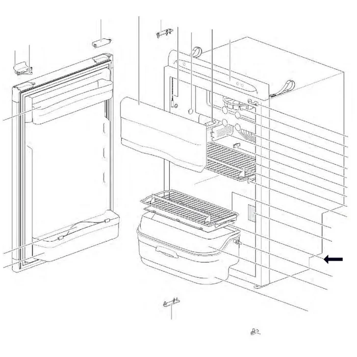 Thetford Ablagefach für Gemüsefach (Nr. 62664212)
