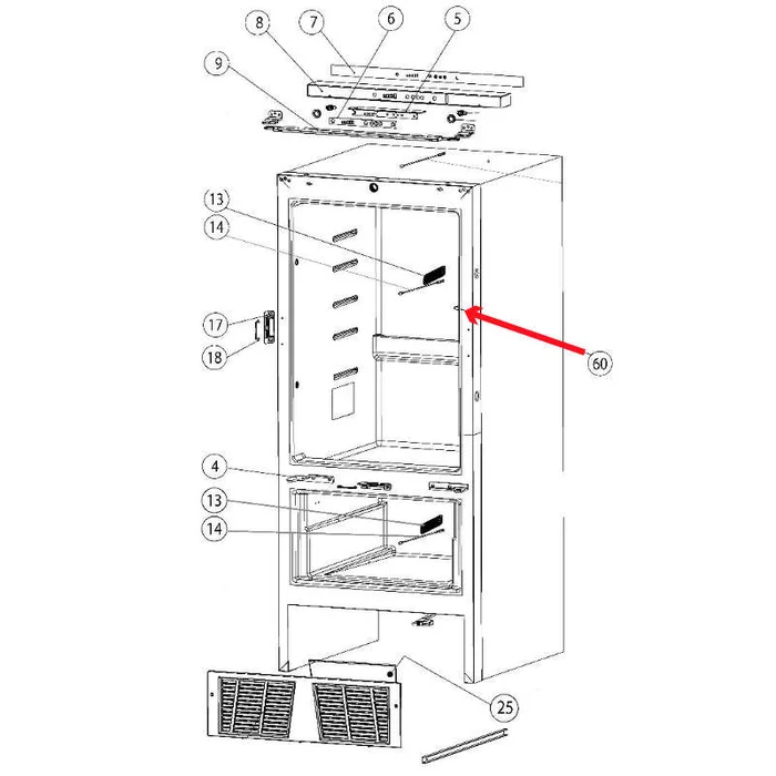 Thetford Türkontaktschalter für T2160/2175 Kompressor (Nr. 692641)