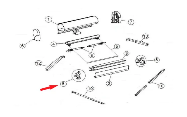 Thule Abdeckung Frontprofil (links+rechts)