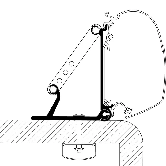 Thule Adapter für Fiat Ducato Bj. 1994 – 06/2006 für Omnistor 5200