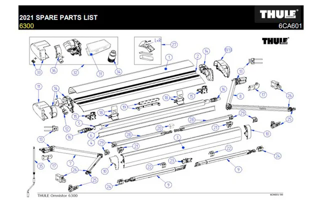 Thule Endkappen für Omnistor 5200/6300