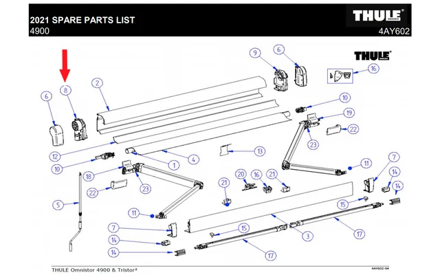 Thule Endplatte (links)
