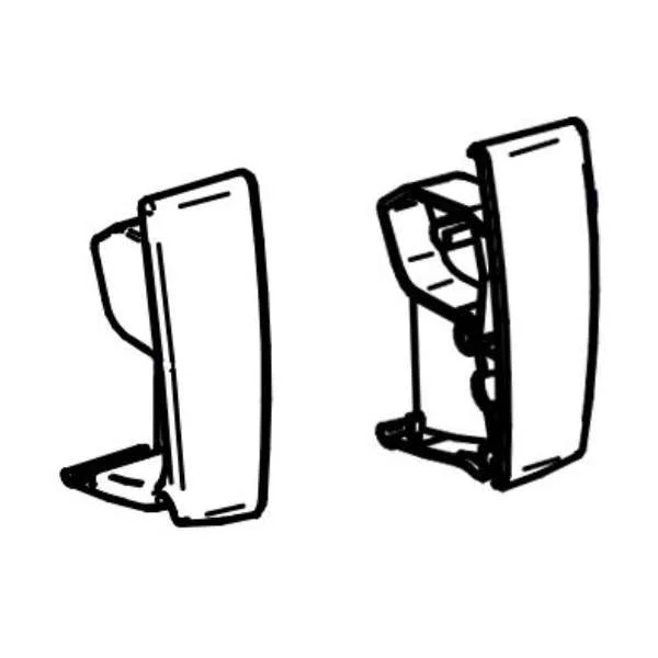 Thule Frontblendenendkappen weiß Omnistor 4900 (Nr. 1500602213)