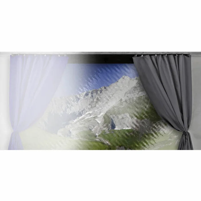 Thule Gardinen-Satz, Markisenlänge 4,25 m bis 5 m, Farbe grau