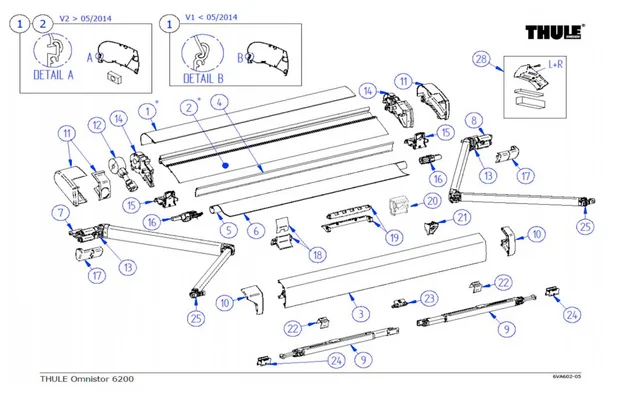 Thule Gehäuse-Stütze