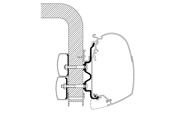 Thule Hymercamp Adapter für Serie 5 (bis Baujahr 2011)