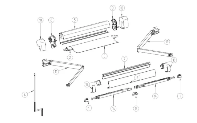 Thule Markisenkurbel passend zu Thule Omnistor 5102