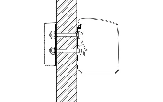 Thule Omnistor 3200 Markisenadapter Flat Wall