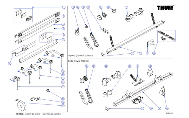 Thule Rahmenhalter passend zu Elite Fahrradträger
