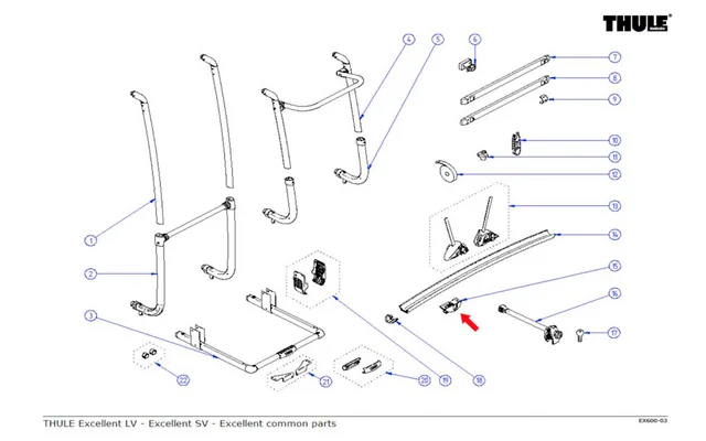 Thule Schienen (2 Stück)