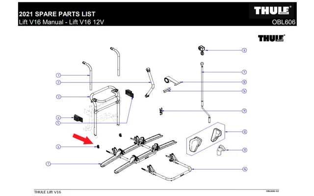 Thule Tragrohr (Endstück 40°)