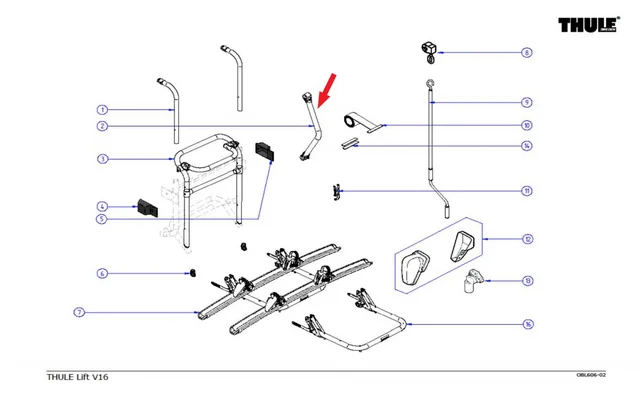 Thule Verbindungsarm