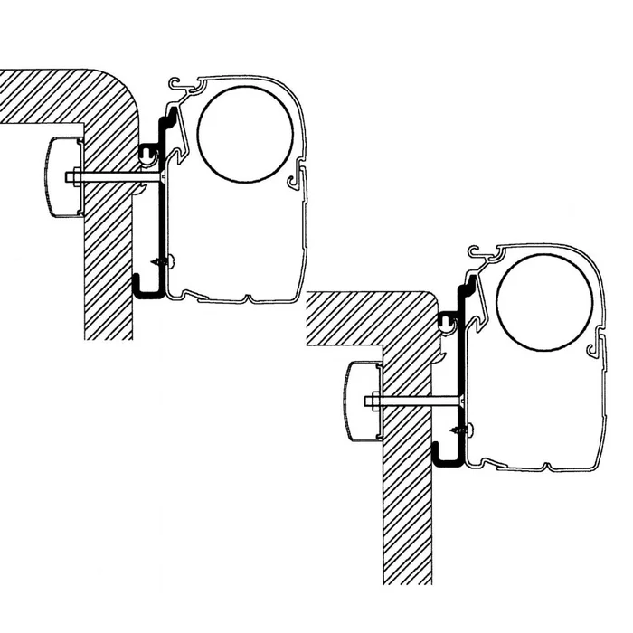 Thule Wandadapter-Set für Rapido Serie 7/8