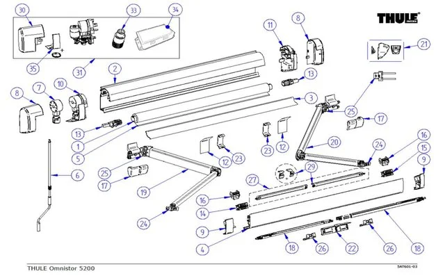 Thule Zentralklammer passend zu T. Omnistor 5200