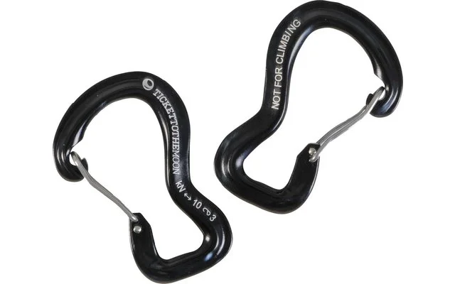Ticket to the Moon Aluminium 10kN Aluminium Karabiner 2 Stück