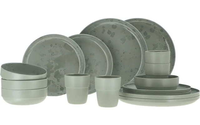 Travellife Palma 16 teiliges anti-slip Geschirrset