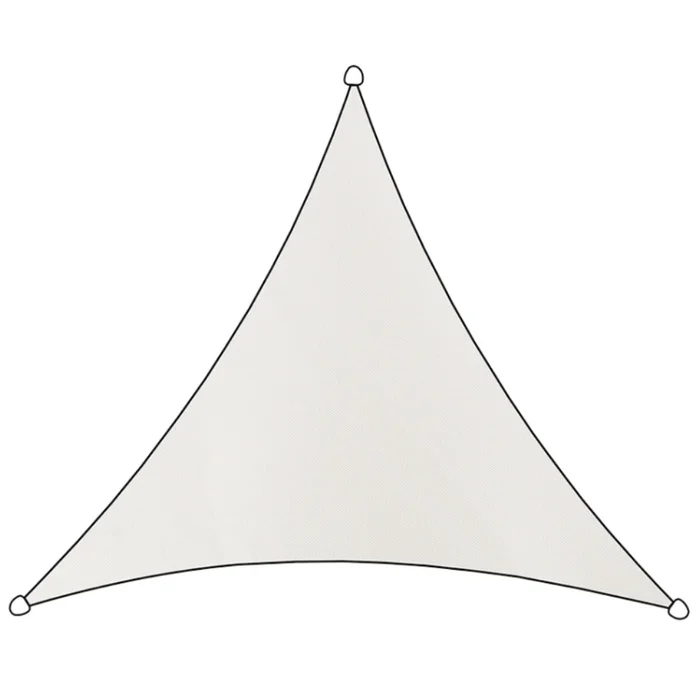 Travellife Schattentuch Livin Outdoor Dreieck weiß, 5 x 5 m