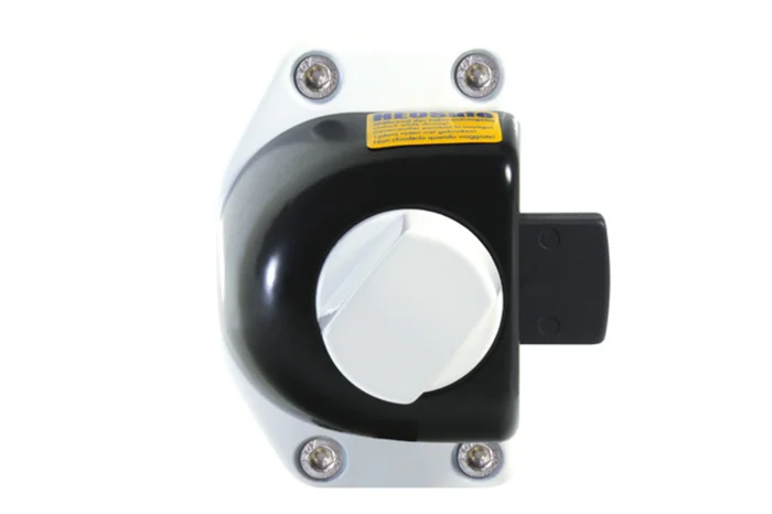 Türsicherung Ford Transit 2006 – 2013 – Schwarz / Weiß – Drehknauf – 2er Set