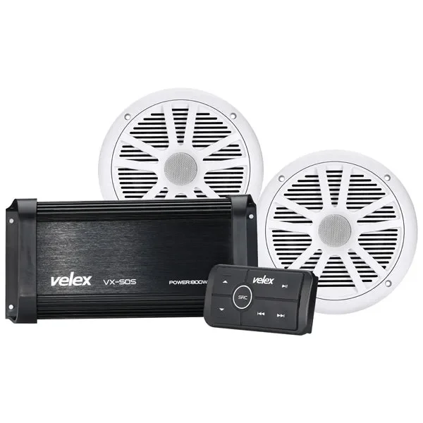 Velex Marine Bluetooth-Kit mit Lautsprecher und Steuerung Lob