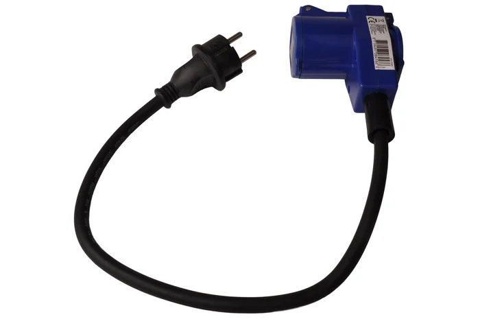 Verbindungskabel 40cm von schuko zu CEE-Steckdose und schuko-Steckdose.