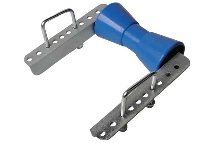 Verstellbare Kielrolle 200×85 mm Satz – blau – inklusive Bügel 100×73 mm – PE