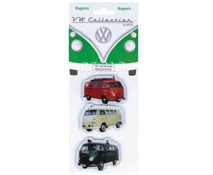 VW Collection T1 Bulli Bus Magnet 3er Set – Sonderfahrzeuge