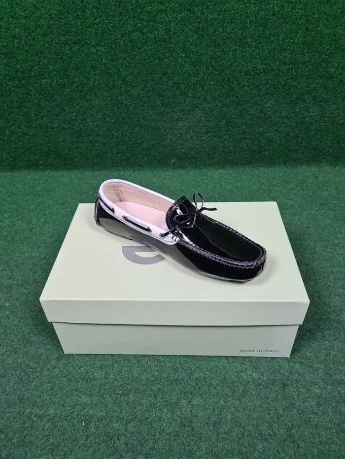 WALTER GENUIN Sugar Driver Sole Golfschuh – Damen (Schwarz, Weiß / EU 39) Im Angebot, keine Steuern