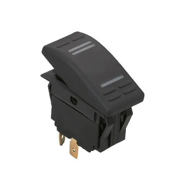 Wasserdichter 4-poliger Schalter mit LED (Ein)/Aus, 12 V, max. 15 A