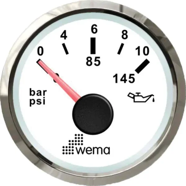 Wema NMEA2000 Silverline Öldruckmessgerät 10 bar Geschäft – Bild 2
