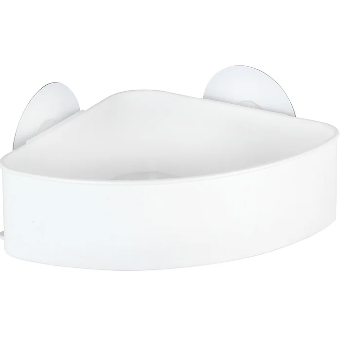 Wenko Eckablage Static-Loc Osimo, weiß