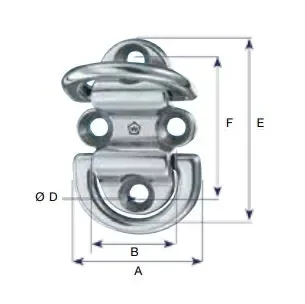 Wichard Double Folding Pad Auge „Patentiert“