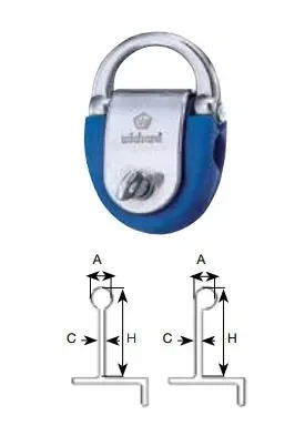 Wichard Geländerliste Pad Eye