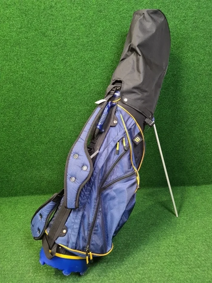 WILSON Levitator Standbag – Herren (Blau/Gelb, 4 Fächer, 7 Taschen) Offizielle Website