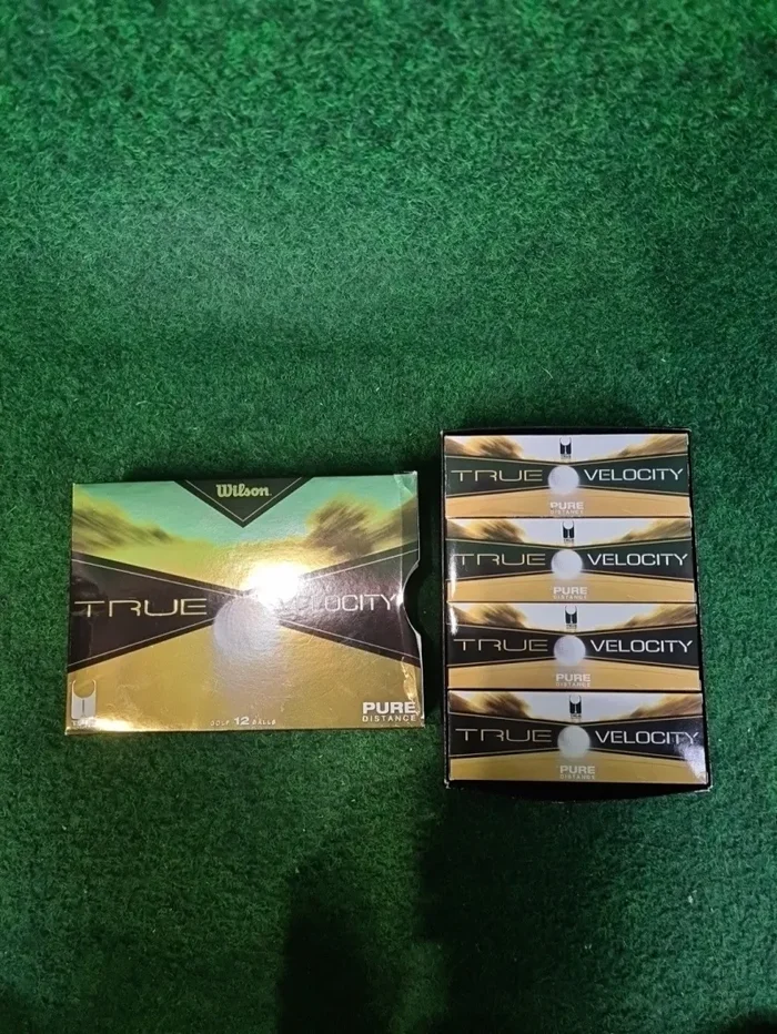 WILSON True Velocity Pure Distance Golfbälle (Weiß, 12 Stück)