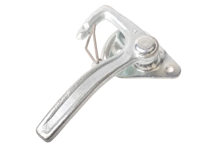 Winkelhakenverschluss RECHTS groß mit Feder (große Montageplatte)