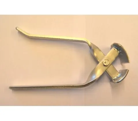 Zeckenzange mit breiten Backen aus Edelstahl