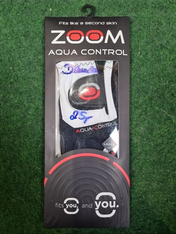 ZOOM Aqua Control Golfhandschuhe – Damen (Weiß, Schwarz, Rot / Links / One Size)