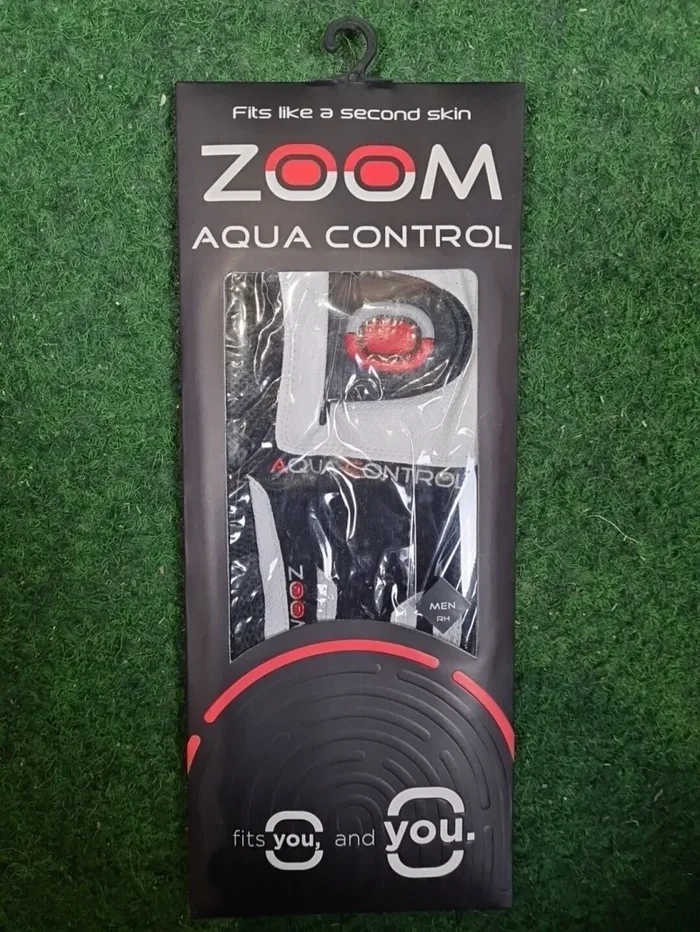 ZOOM Aqua Control Golfhandschuhe – Herren (Weiß,Schwarz,Rot / Rechts / One Size) Im Angebot Einzelhandelsgeschäfte