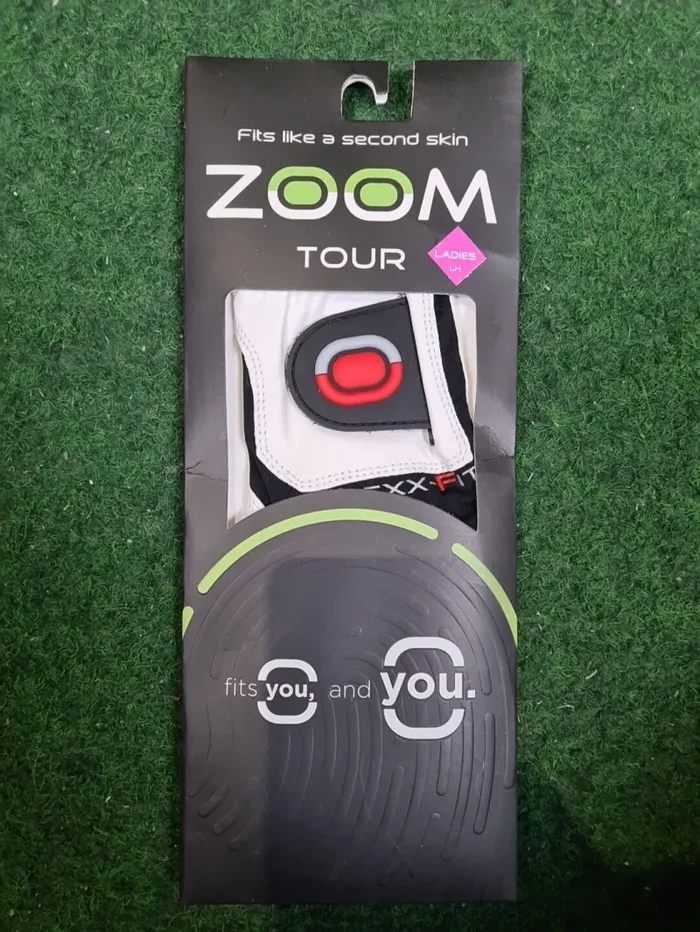 ZOOM Tour Golfhandschuhe – Damen (Weiß, Schwarz, Rot / Links / One Size)
