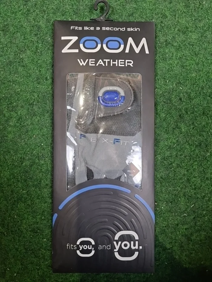 ZOOM Weather Golfhandschuhe – Herren (Grau, Blau / Rechts / One Size) Im Angebot Online-Shop