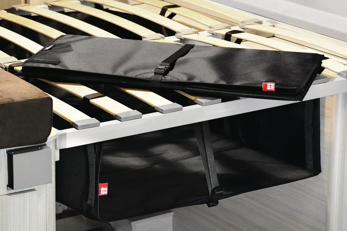 Zoombox 1, Die Staubox unter dem Bett, Höhe: 20-38cm, Breite: 75cm, Tiefe: 110cm