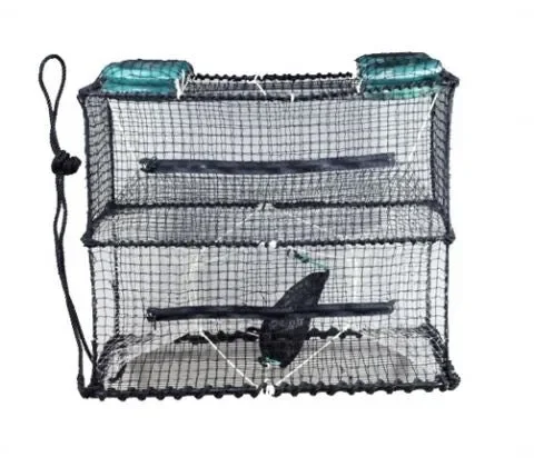 Zusammenklappbare Angelrute, Nylonnetz 95x60x80 cm